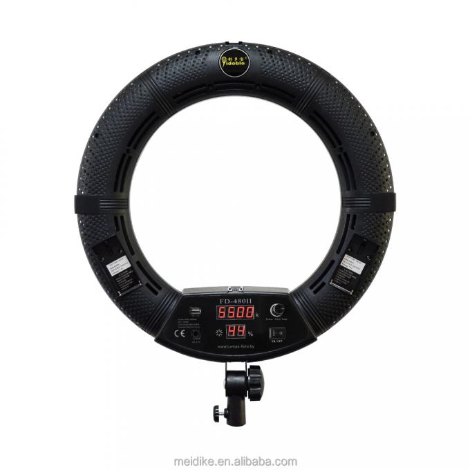 FD-480II التصوير الفوتوغرافي حلقة سيلفي ملء الضوء الفلوغ الفيديو حلقة الضوء يوتيوب مع مرآة 1